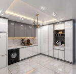 کابینت هایگلاس سفید طوسی - Image 2